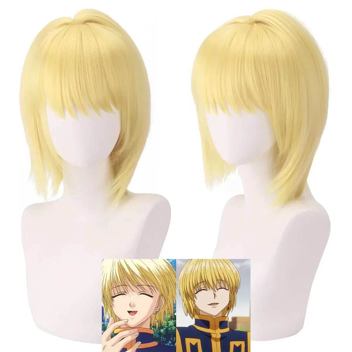 Kurapika Cosplay Costume – Hunter x Hunter Outfit with Wig & Chains - S / Wig Only