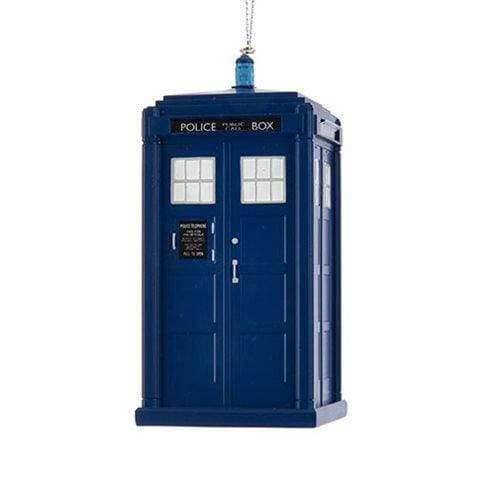 Kurt Adler - Doctor Who Ornament - Choose your Style - 13th Doctor TARDIS 4 1/4-Inch Blowmold