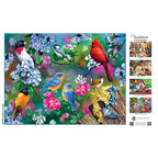 Audubon - Songbird Collage 300 Piece EZ Grip Jigsaw Puzzle
