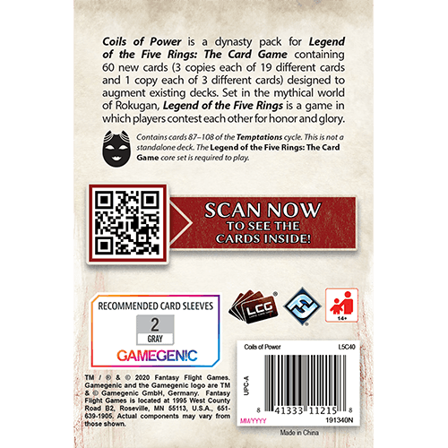 Legend of the Five Rings LCG: Coils of Power - 