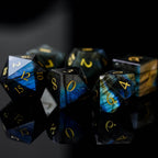 Labradorite Gemstone Dice Set - 