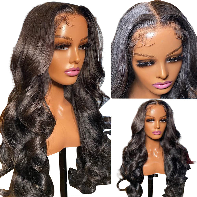 Lace Front Wigs Human Hair Pre Plucked HD Body Wave Lace Front Wigs