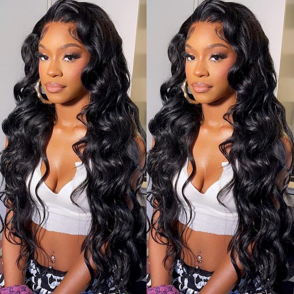 Lace Front Wigs Human Hair Pre Plucked HD Body Wave Lace Front Wigs