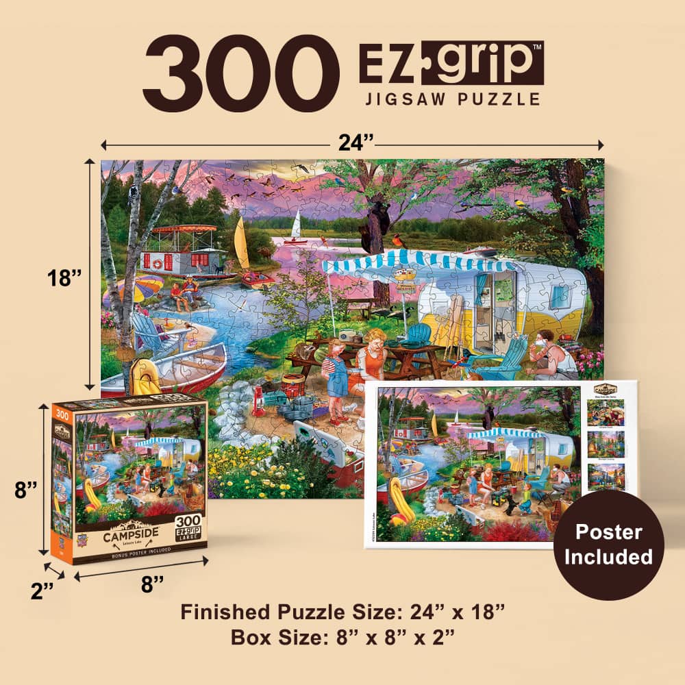 Campside - Leisure Lake 300 Piece EZ Grip Jigsaw Puzzle