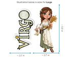 Virgo Sticker and Magnet - the Harvest Maiden Horoskins™ – Zodiac Earth Sign | Waterproof & UV-Proof - Sticker / Large