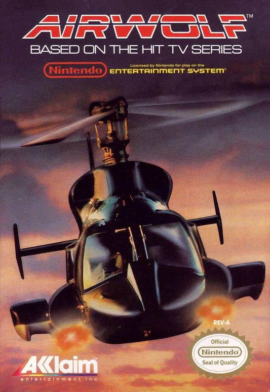 Airwolf (Nintendo NES) - Game Manual Only