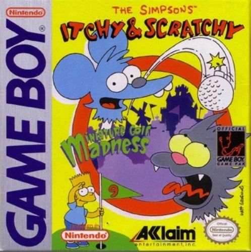 The Simpsons: Itchy & Scratchy in Miniature Golf Madness (Gameboy) - Game Manual Only
