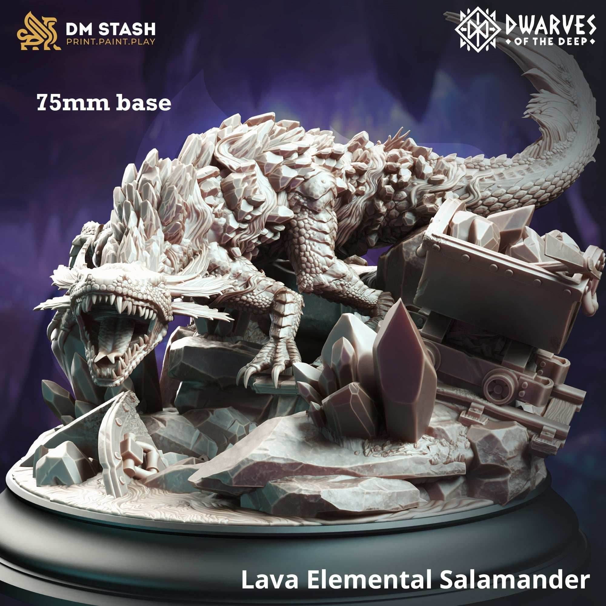 Lava Elemental Salamander - 