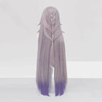Lavender Herta Cosplay Wig – Long Straight Gradient Purple Hair - Wig and free wig cap / One Size
