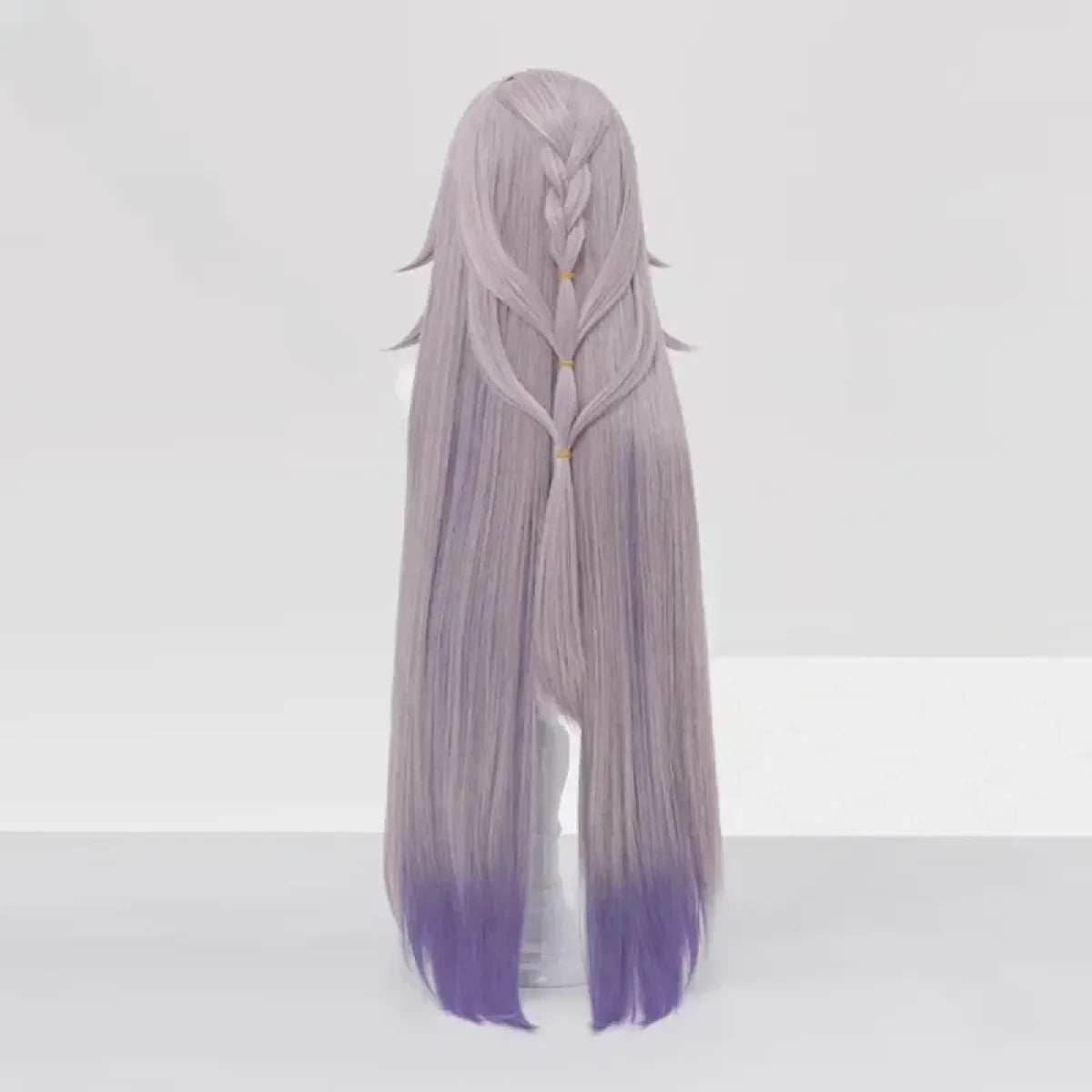 Lavender Herta Cosplay Wig – Long Straight Gradient Purple Hair - Wig and free wig cap / One Size
