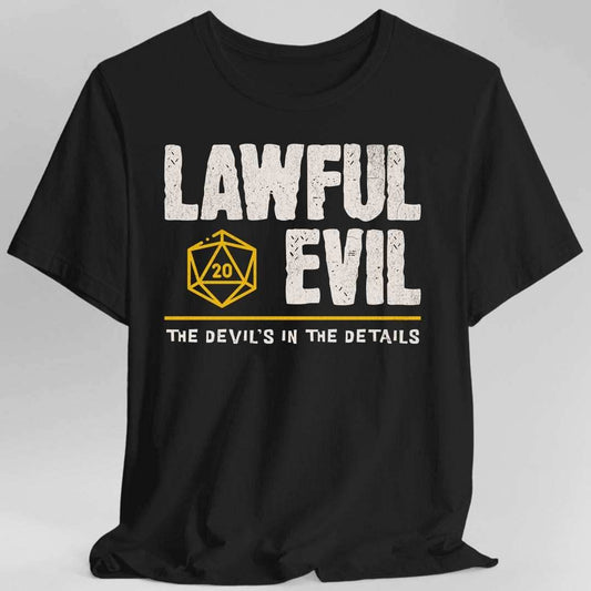 Lawful Evil Shirt - DnD Alignment T-shirt - Black / S