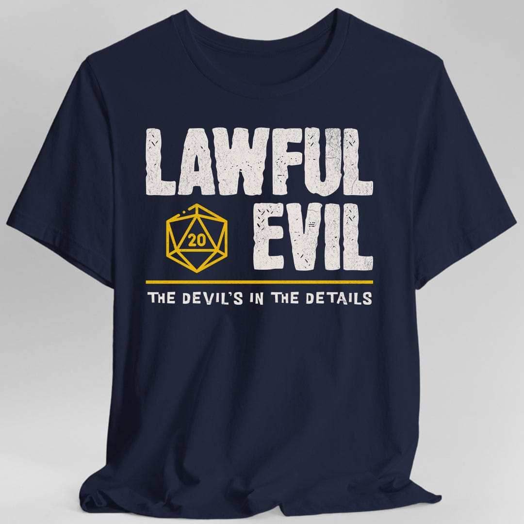 Lawful Evil Shirt - DnD Alignment T-shirt - Navy / S
