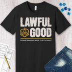 Lawful Good Shirt - DnD Alignment T-shirt - Black / S