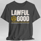 Lawful Good Shirt - DnD Alignment T-shirt - Dark Heather / S