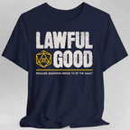 Lawful Good Shirt - DnD Alignment T-shirt - Navy / S