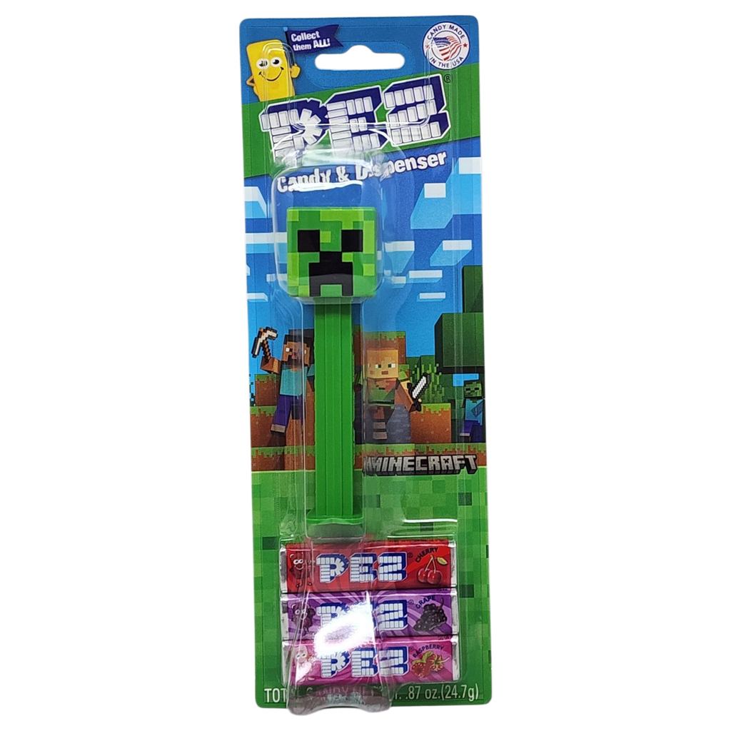 Minecraft PEZ Collection with 3 Candy rolls - Creeper