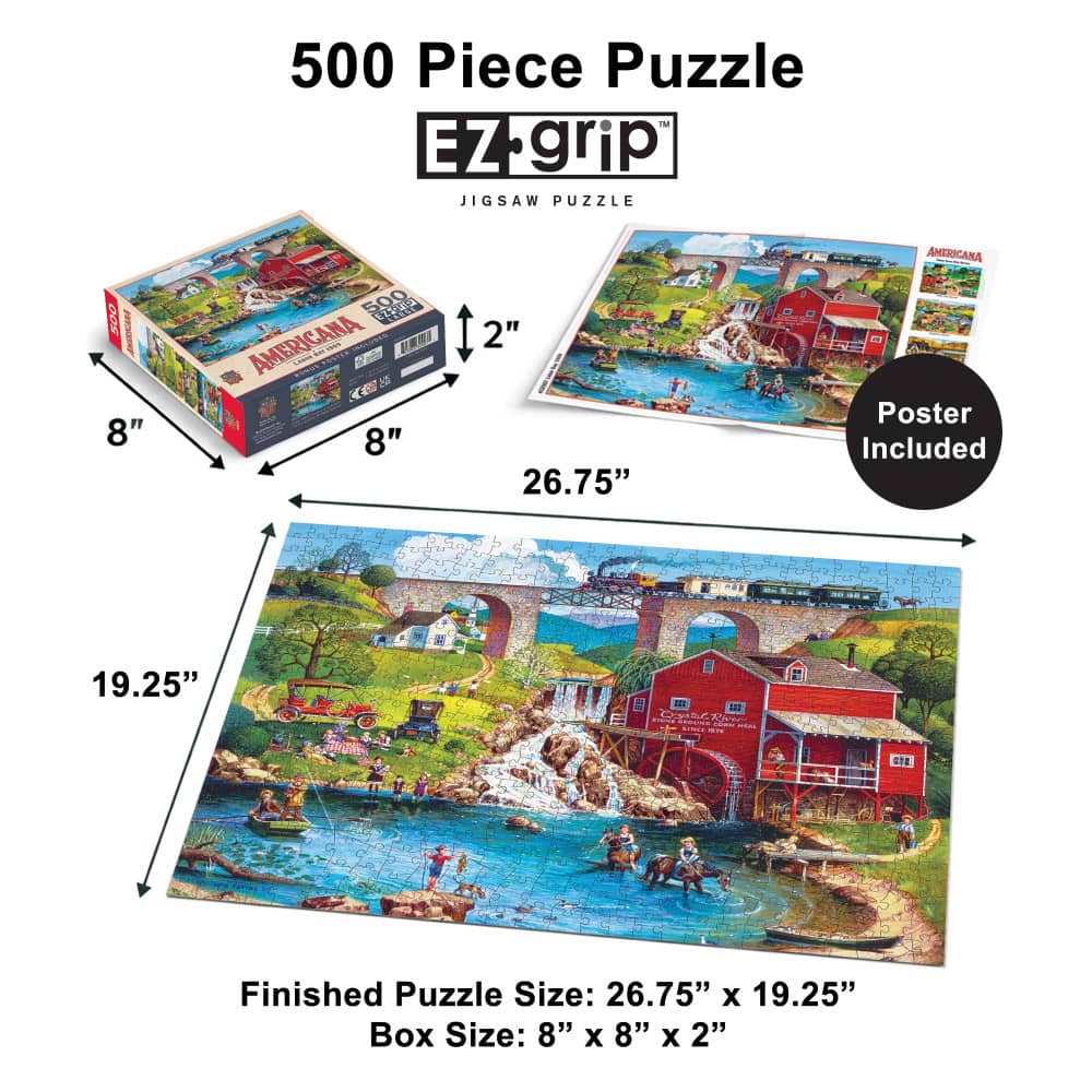 Americana - Labor Day 1909 500 Piece EZ Grip Jigsaw Puzzle