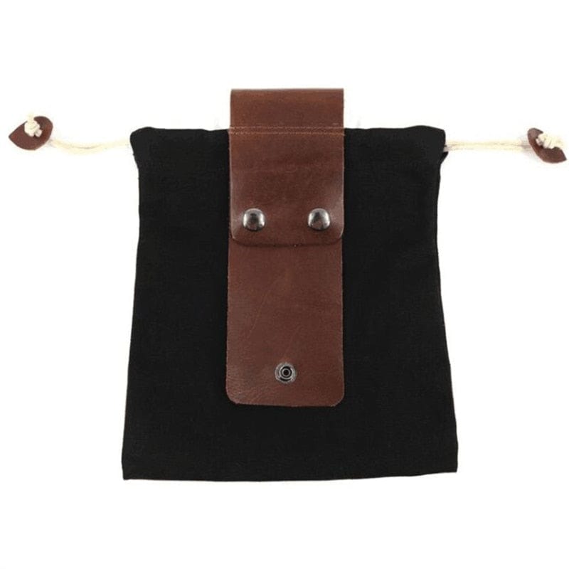 Sac ceinture en cuir et toile cirée Viking Foraging Pouch