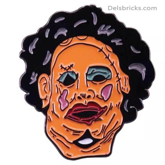 Leatherface Texas Chainsaw massacre Enamel Pins Near Me - 
