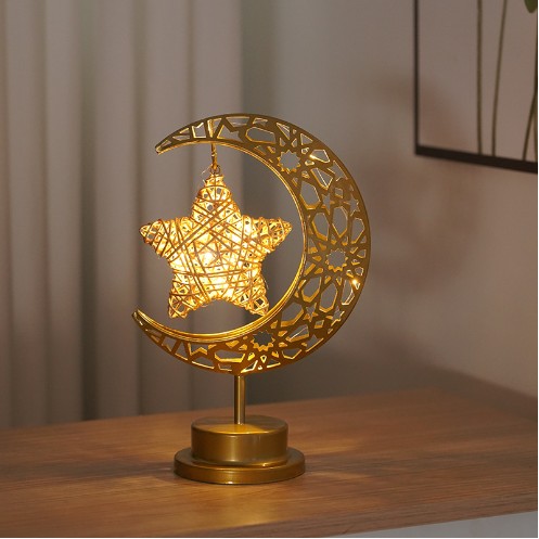 LED Modeling Lamp Creative Personality Iron Moon