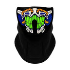 LED Warm Headgear ED Face Mask Party Masks Light Up Dance Halloween Cosplay Easter Rave Mask Luminous Costume Washable Foldable  Luminous Cool Party Mask Activated Light Up Mask Led Music Party Mask Led Music Mask for Festival Party