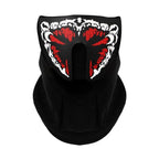 LED Warm Headgear ED Face Mask Party Masks Light Up Dance Halloween Cosplay Easter Rave Mask Luminous Costume Washable Foldable  Luminous Cool Party Mask Activated Light Up Mask Led Music Party Mask Led Music Mask for Festival Party