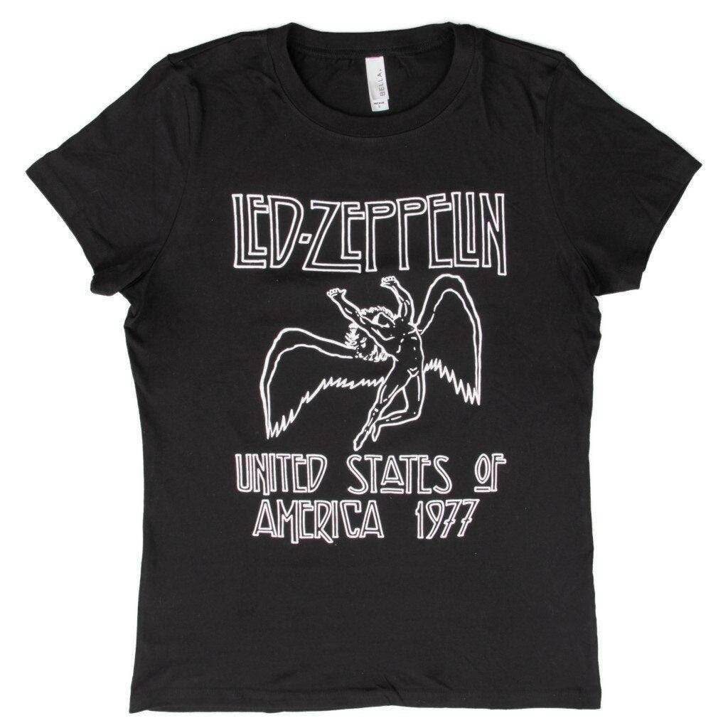 Led Zeppelin 1977 American Tour Juniors T-shirt - S