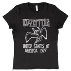 Led Zeppelin 1977 American Tour Juniors T-shirt - S