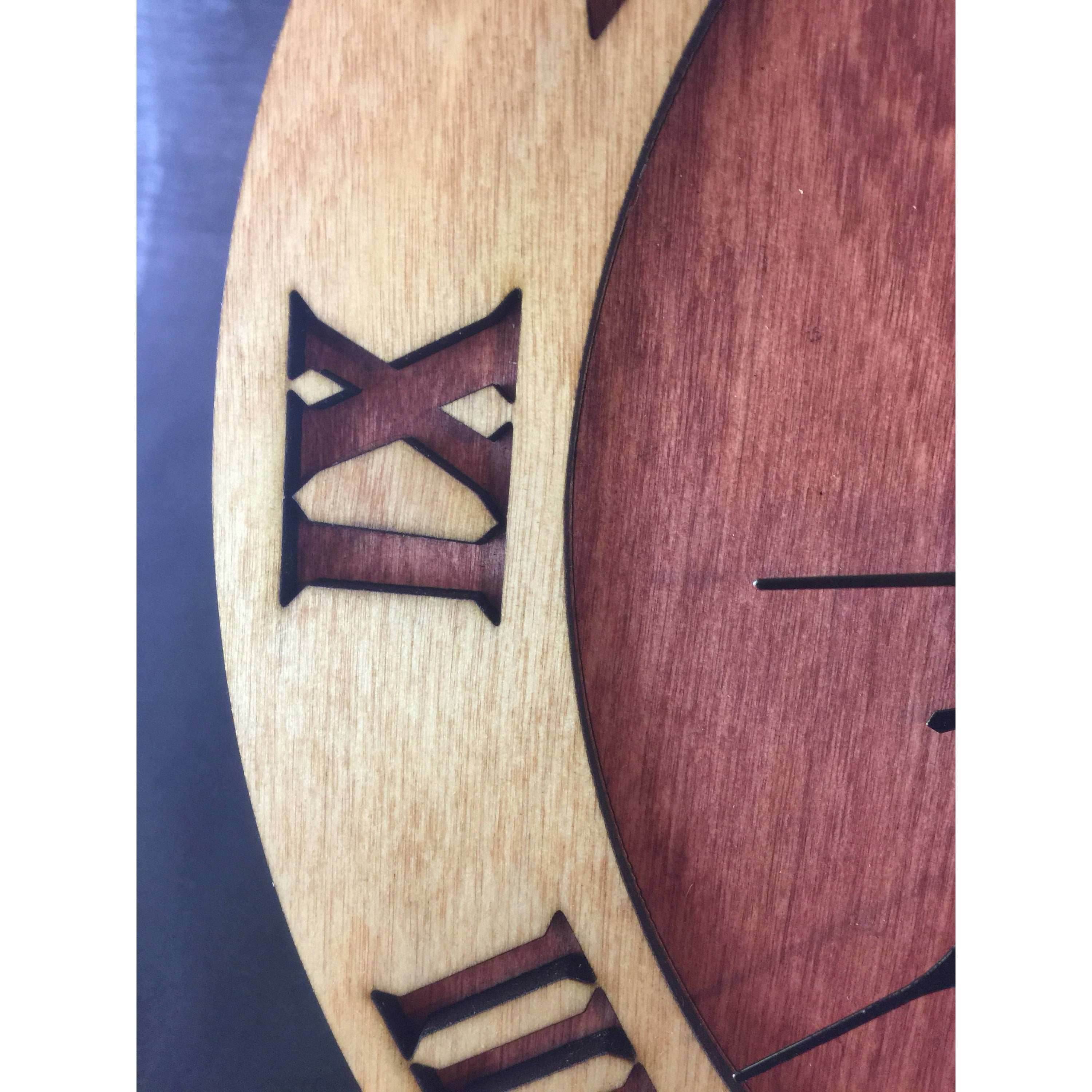 Legend of Zelda Breath of the Wild Stained Wood Laser Cut Clock - Fancy Curve