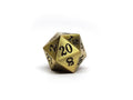 Legendary Bronze D20 Dice - Metal Single 20 Sided Dice - 