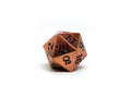 Legendary Copper D20 Dice - Metal Single 20 Sided Dice - 