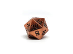 Legendary Copper D20 Dice - Metal Single 20 Sided Dice - 