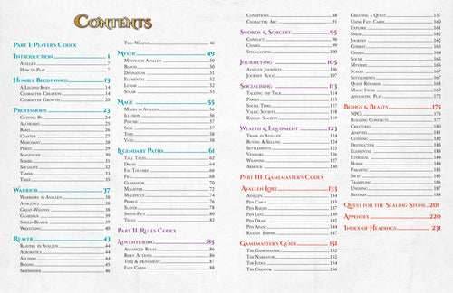 Legends of Avallen: Core Rulebook - 
