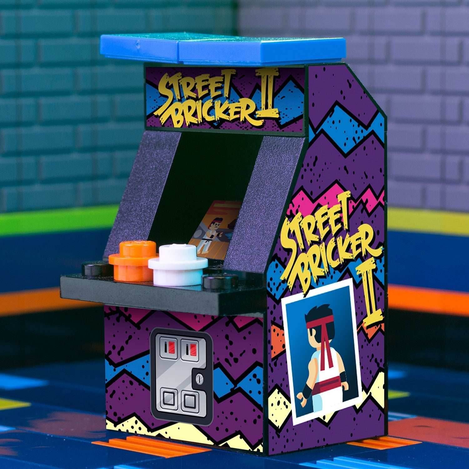 Street Bricker II - B3 Customs Arcade Machine made using LEGO parts - 