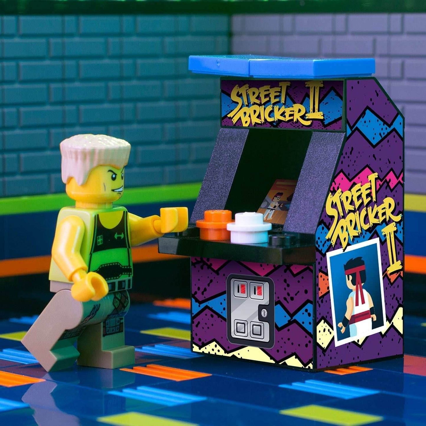 Street Bricker II - B3 Customs Arcade Machine made using LEGO parts - 