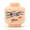 Bandaged Head - Custom LEGO Military Part - Light Flesh