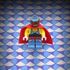 Blue Lightning Scallop Flooring - Custom Printed 2x2 Tile - 