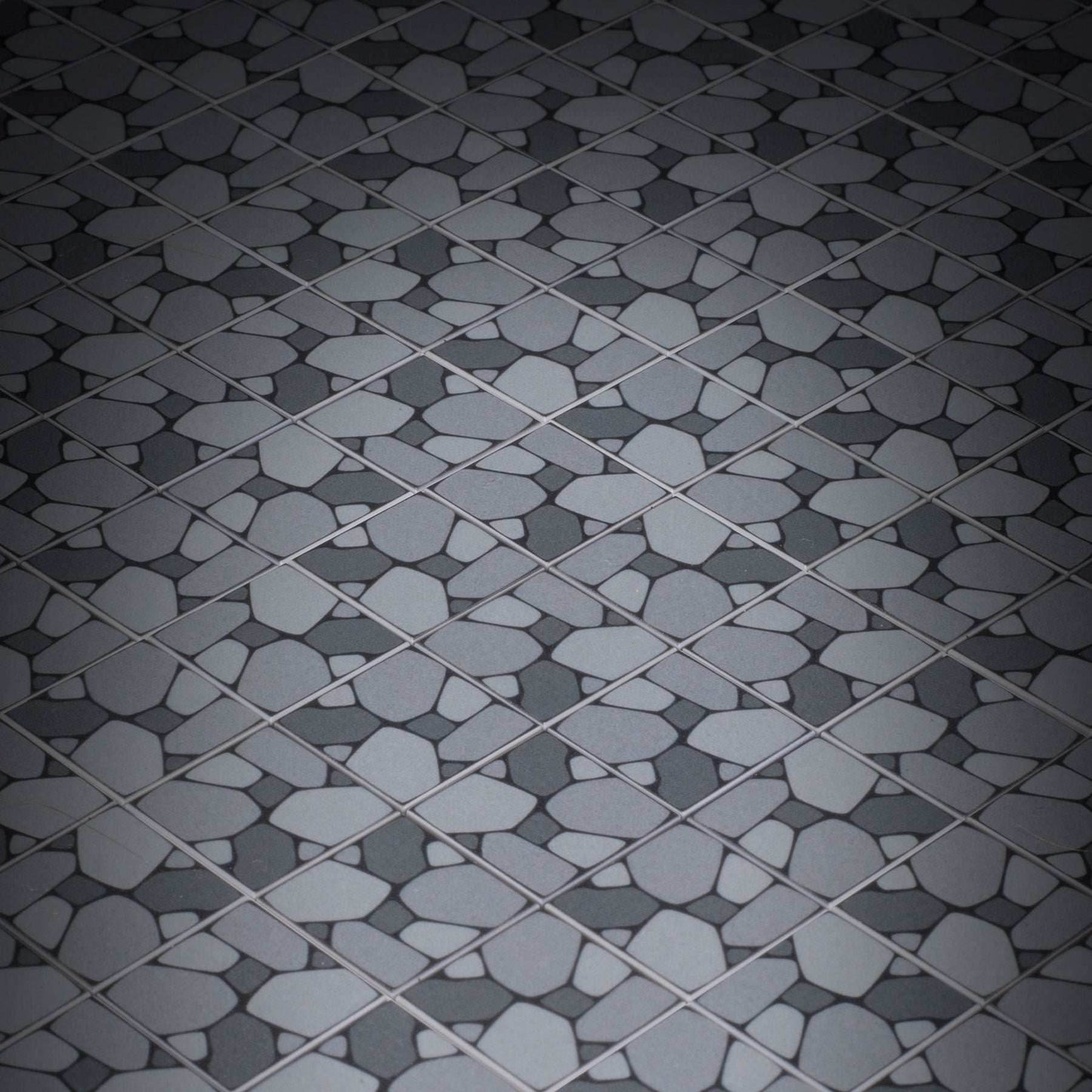 Cobblestone Flooring - Custom Printed 2x2 Tile made using LEGO part - 