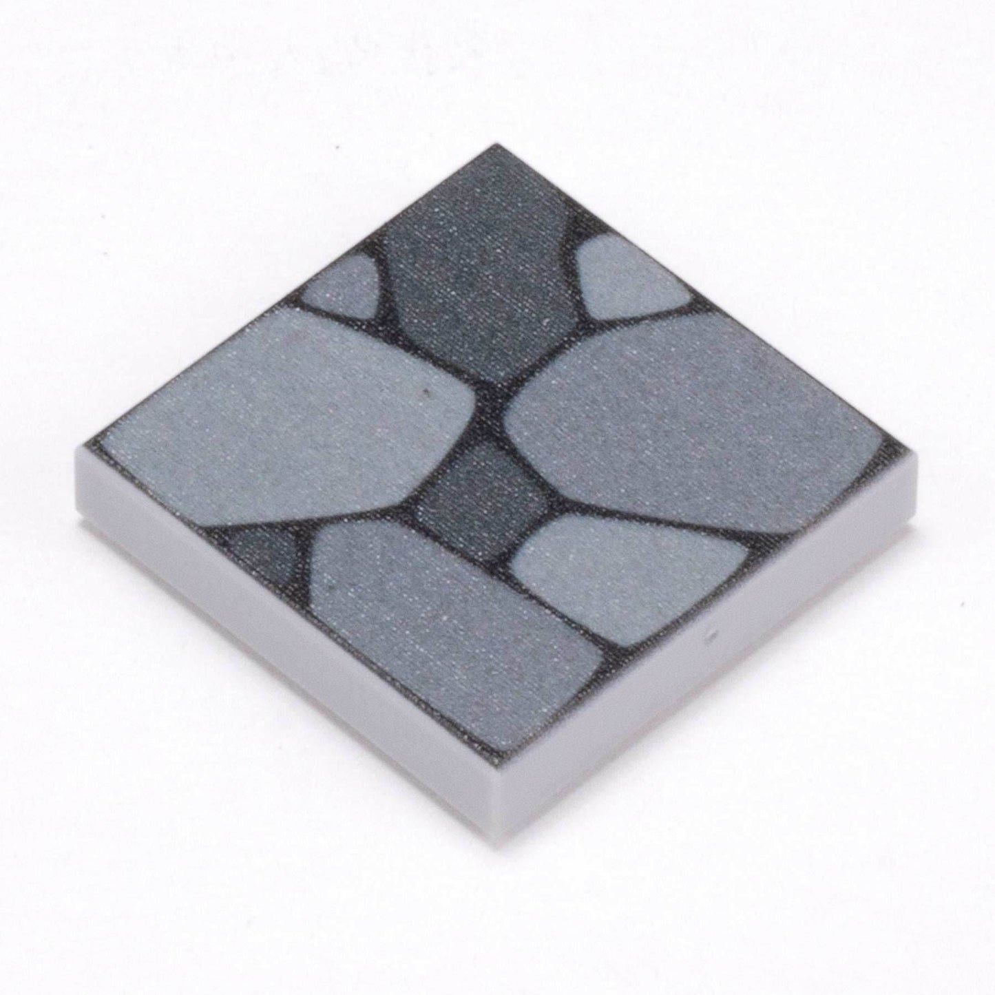 Cobblestone Flooring - Custom Printed 2x2 Tile made using LEGO part - 