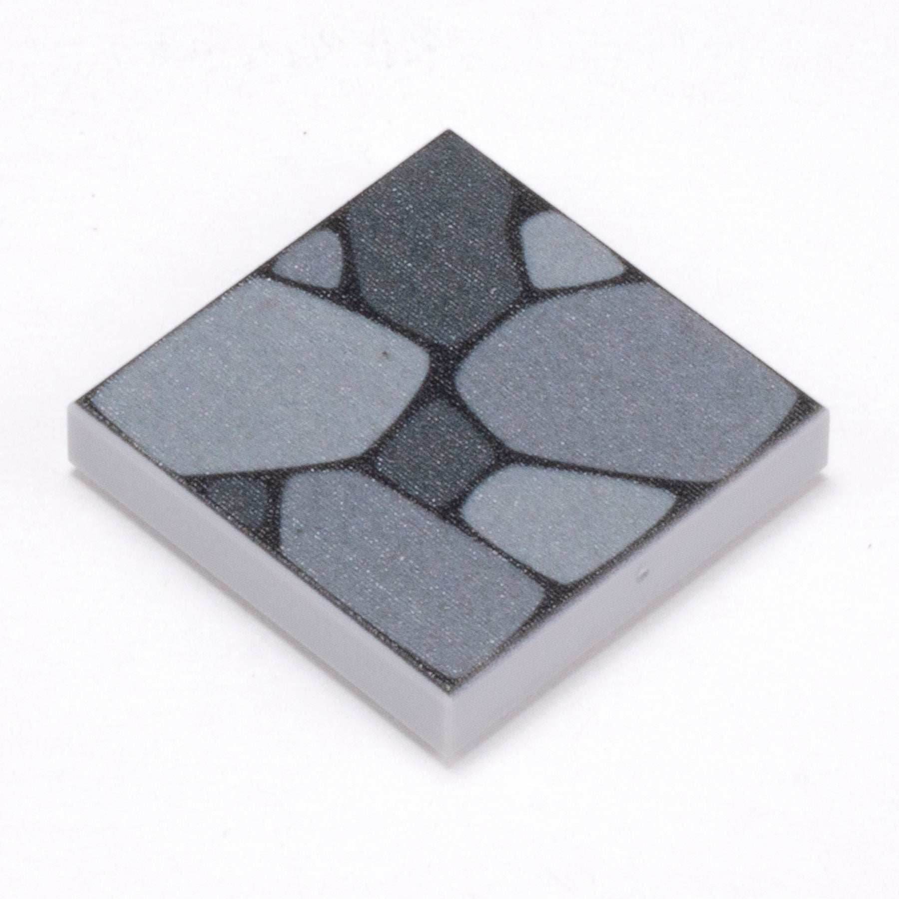 Cobblestone Flooring - Custom Printed 2x2 Tile made using LEGO part - 