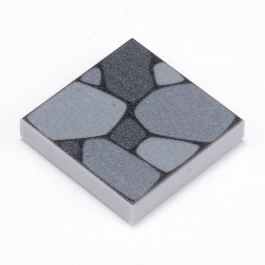 Cobblestone Flooring - Custom Printed 2x2 Tile made using LEGO part - 