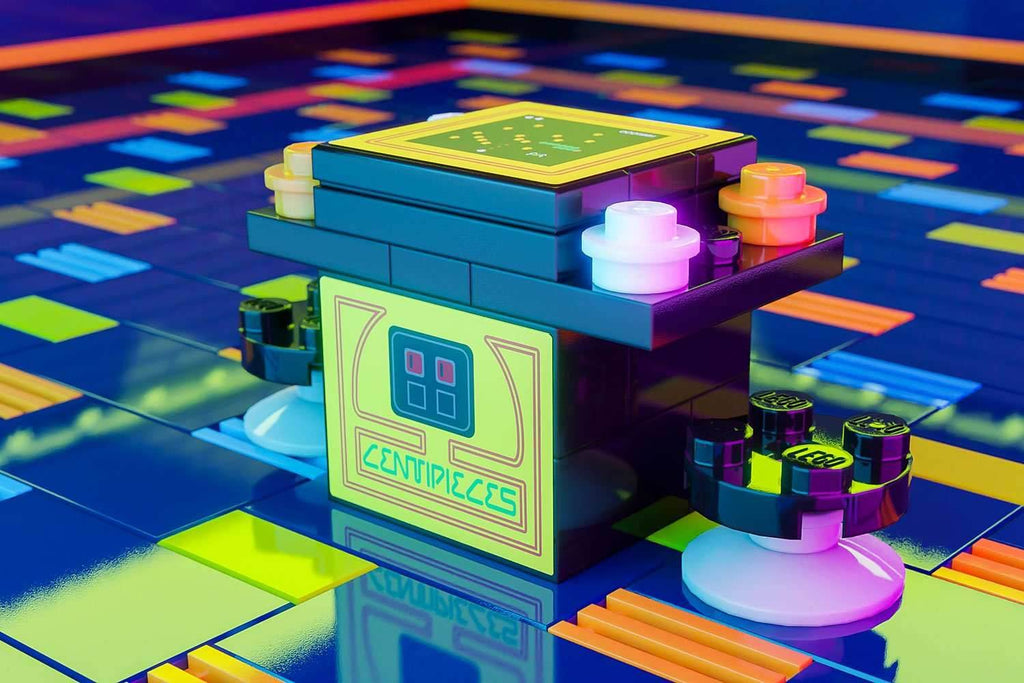 Centipieces 2-Player Classic Arcade made using LEGO parts - B3 Customs - 