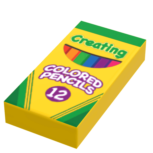Creating Colored Pencils (1x2 Tile) made using LEGO part - B3 Customs - 