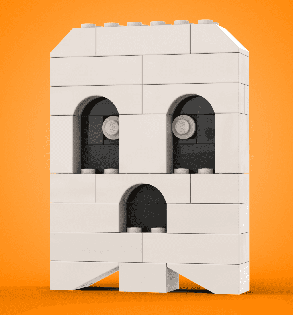 Halloween Ghost - B3 Customs Set made using LEGO parts - 