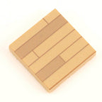 Hardwood Flooring (Light) / Basketball Court 2x2 Tile made using LEGO parts -B3 Customs - 