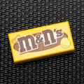 M&N's (Peanut) - B3 Customs® Printed 1x2 Tile made using LEGO part - 