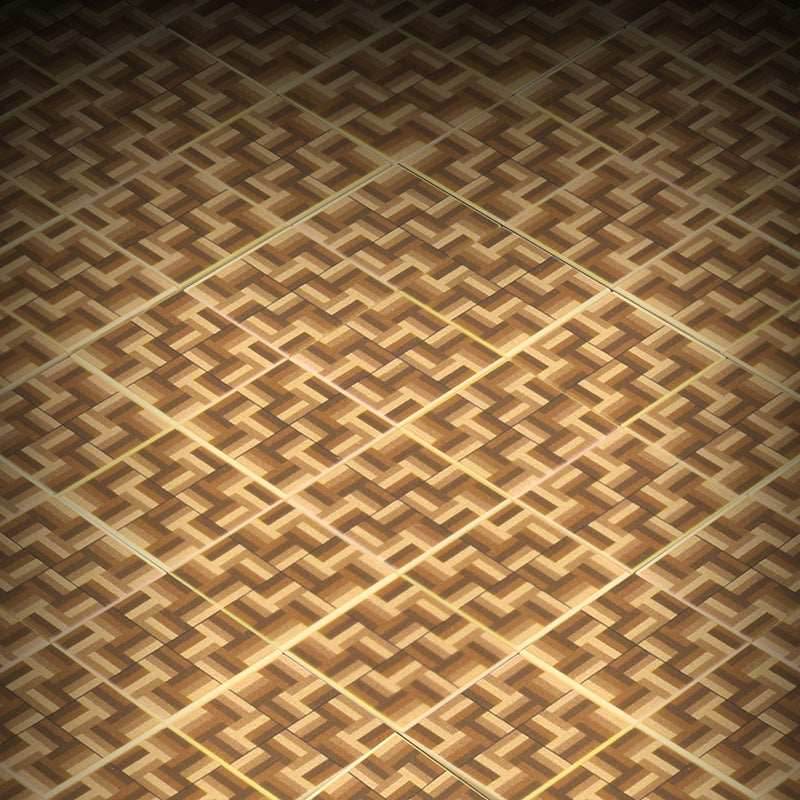 Parquet Flooring (Pack of 20) - B3 Customs Printed 2x2 Tiles - 