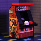 Red Brick Redemption II Minifig Arcade Game made using LEGO parts - B3 Customs - 