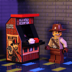 Red Brick Redemption II Minifig Arcade Game made using LEGO parts - B3 Customs - 