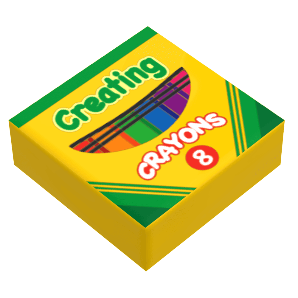 B3 Customs® Creating Crayons Small Box (1x1 Tile) - 